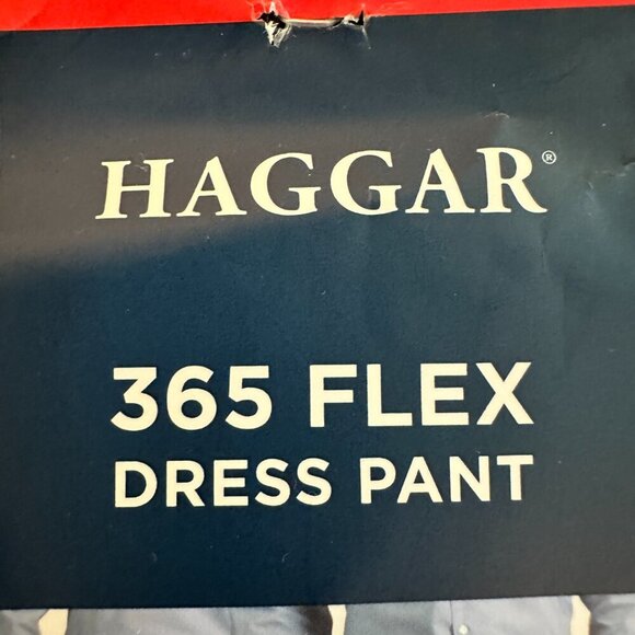 Haggar 365 Flex Dress Pant Men's Size 34X34 Blue Stretch Comfort Straight Fit - Picture 8 of 9